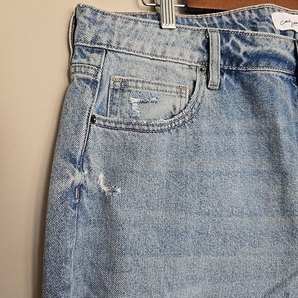 Carly Jean Topanga Jeans Los Angeles Distressed Size 1X NWT Wide Leg 90s Y2K - Picture 5 of 11